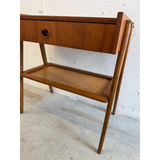 Mid-Century Teak Bedside Table from AB Carlström For Sale - Image 5 of 7