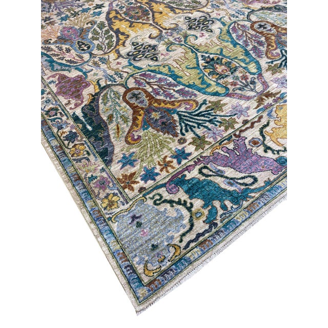2020s Celestial Contemporary Multicolour, Designer Rug For Sale - Image 5 of 7