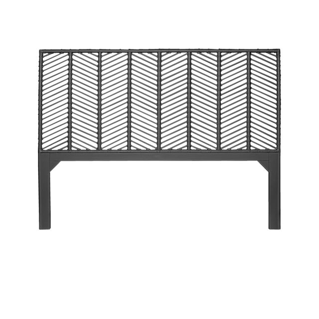Not Yet Made - Made To Order Liam Platform Bed King - Black For Sale - Image 5 of 12