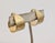 Mid-Century Modern Vintage Signed Crown Trifari Goldtone Textured Hoop Clip Earrings-2 Pieces For Sale - Image 3 of 8