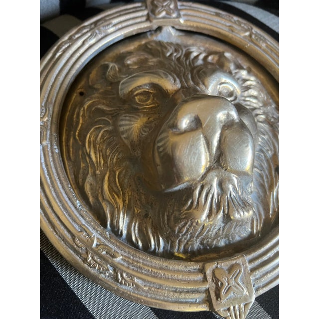Gorgeous brass lions head door knocker. Great addition to add to your home to give it that regal feeling! Please check out...