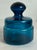 Vintage 1960’s Lidded Jar Attributed to Bertil Vallien MCM Blue Series Art Glass Kosta Boda Swedish For Sale - Image 11 of 11