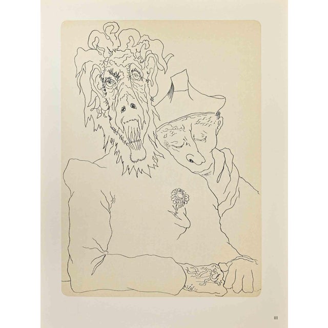 Sweet Dream is a print on cream-colored paper, realized by Latis (Emmanuel Peillet) artist in the 1970s. Phototype print....