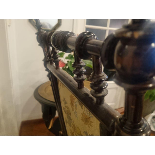 Brown 19th Century Eclectic Rocking Chair with Springs For Sale - Image 8 of 10