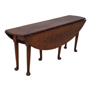 Bench Made Birdseye Maple Drop Leaf Cocktail Table For Sale