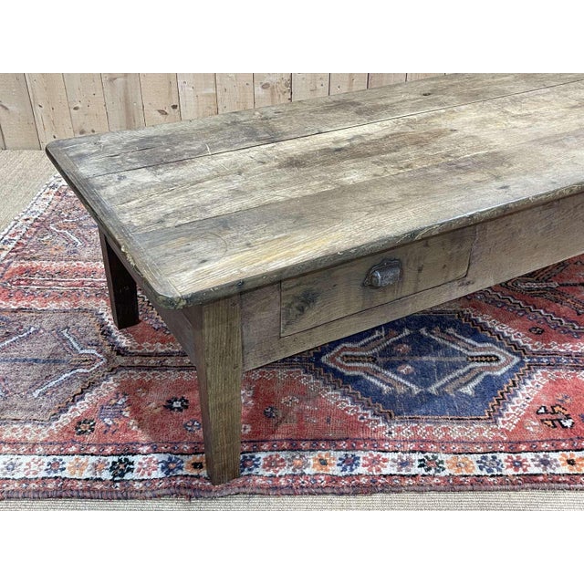 Brown Antique Coffee Table in Chestnut For Sale - Image 8 of 13