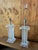 1990s Vintage 1991 Bauer Lamp Co. Lucite & Frosted Acrylic Table Lamps – Pair | Art Deco Revival For Sale - Image 5 of 13