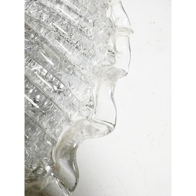 Gold 20th Century Glass Ceiling Light Fixture, France For Sale - Image 8 of 15