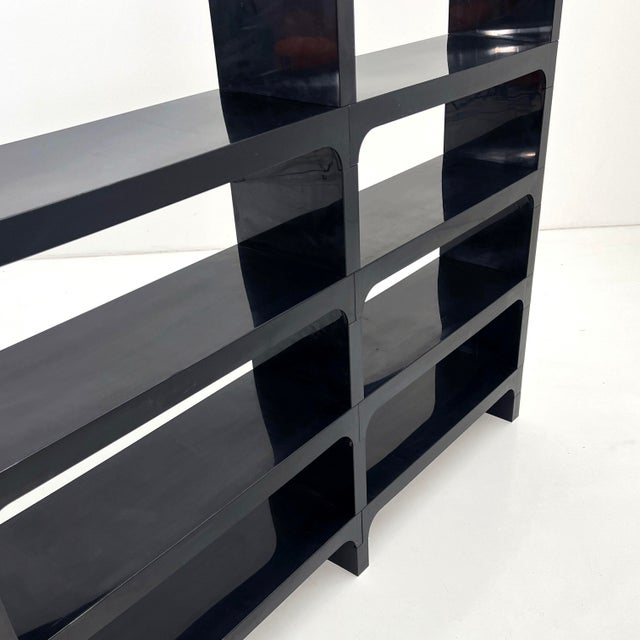 Black Black Modular Shelf by Olaf Von Bohr for Kartell, 1970s For Sale - Image 8 of 11
