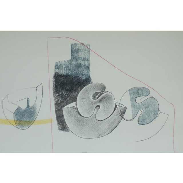 Italian Art Sculpture Lithograph by Giacomo Benevelli, 1973 For Sale - Image 6 of 10