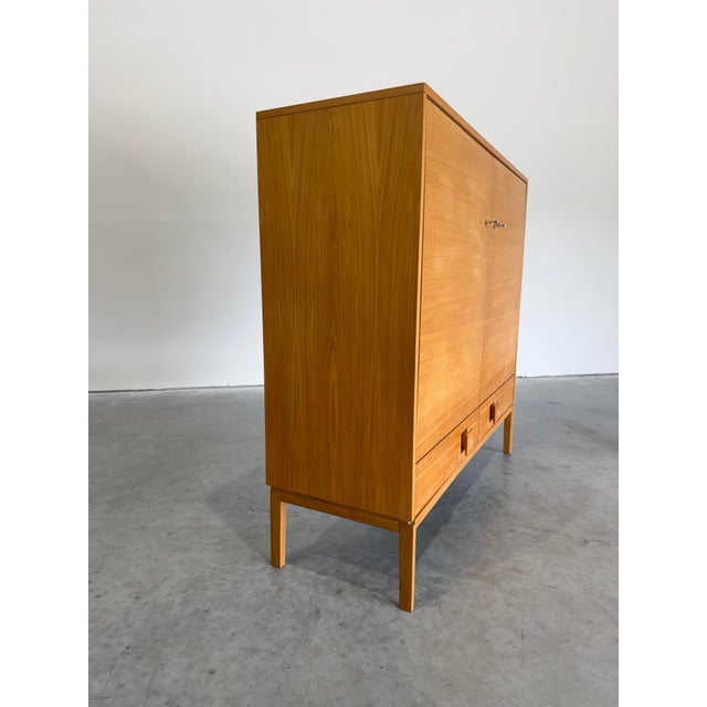 Mid Century Scandinavian Ash Wood Storage Cabinet For Sale - Image 4 of 10
