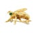 1980s 14k Yellow Gold & Emerald Bee Brooch For Sale In Lexington, KY - Image 6 of 13