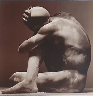Len Prince Powder "Figure #1" Gelatin Print in Sepia Signed and Numbered, Edition 10
