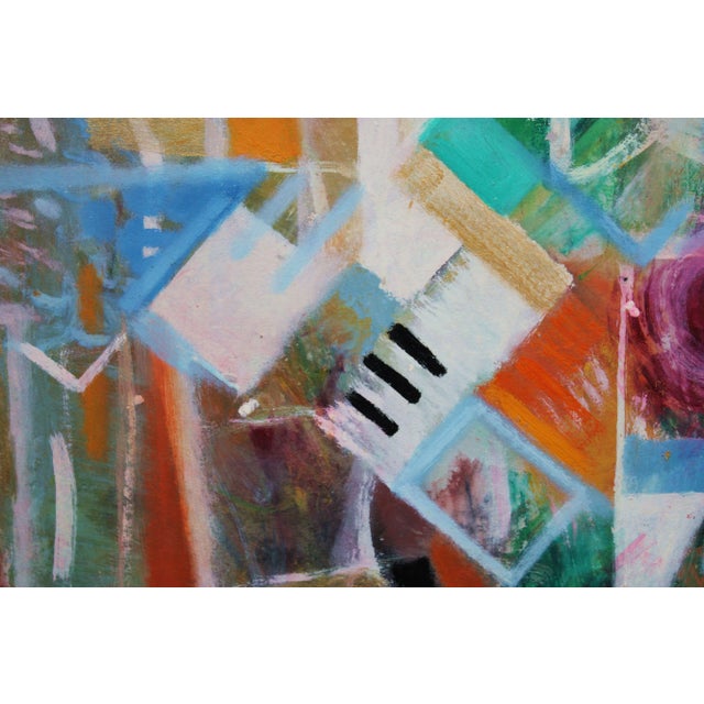 Uldis Krauze, Musical Cafe, 2020, Oil & Acrylic on Cardboard For Sale - Image 3 of 5