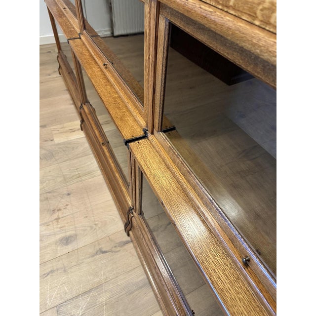 Brown Large Display Bookcase from Globe Wernicke, 1890s, Set of 24 For Sale - Image 8 of 16