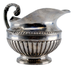 Creamer in Fluted Silver