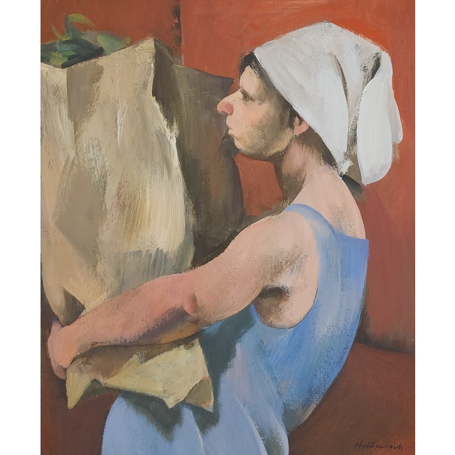 Woman and Groceries - Serge Hollerbach, C. 1980 For Sale