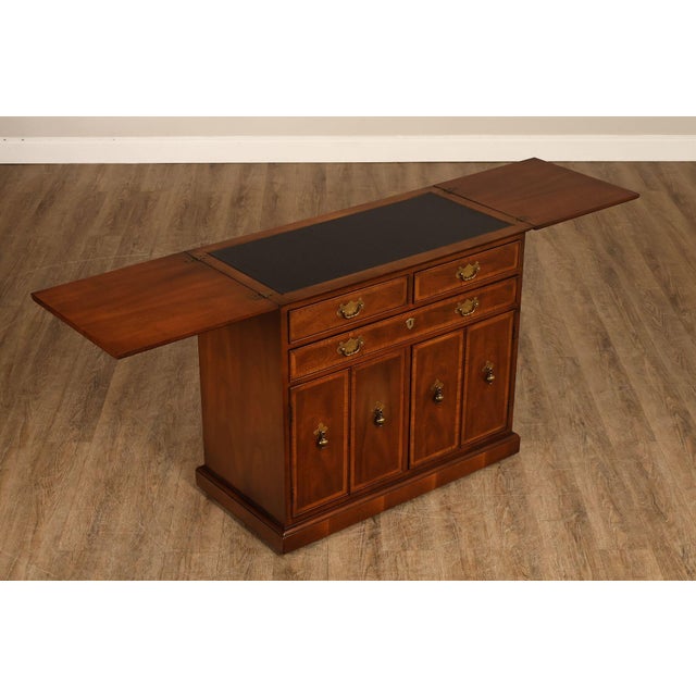 Traditional Henredon 18th Century Portfolio Georgian Style Walnut Server For Sale - Image 3 of 18