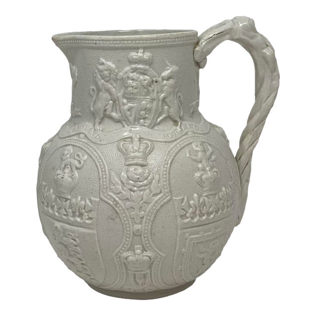 Mid 19th Century William Brownfield of Cobridge "Albion" Jug For Sale