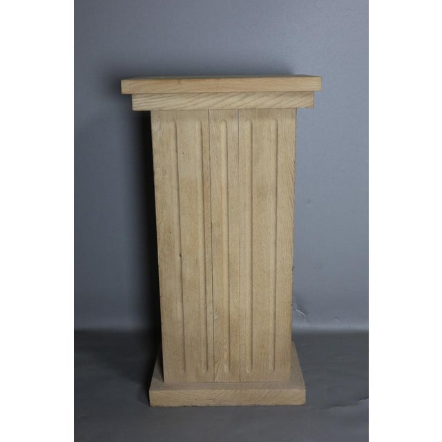 Vintage Oak Pedestal For Sale - Image 5 of 7