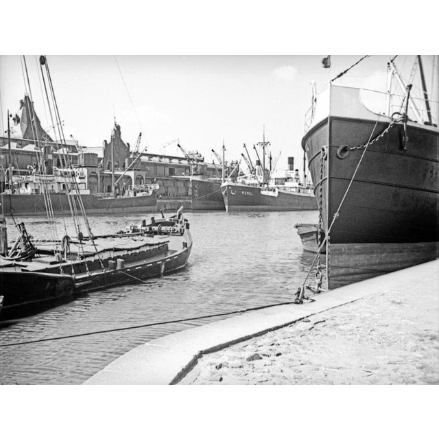 Karl Heinrich Lämmel, Ships at the Inner Harbor of Koenigsberg, Germany, 1934, Photograph For Sale - Image 4 of 4