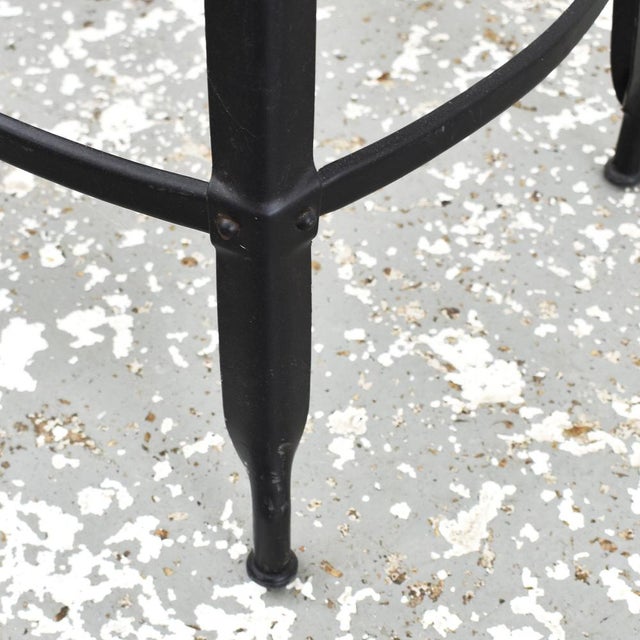 1950s Vintage French Stool in the style of Nicolle, 1950s For Sale - Image 5 of 6