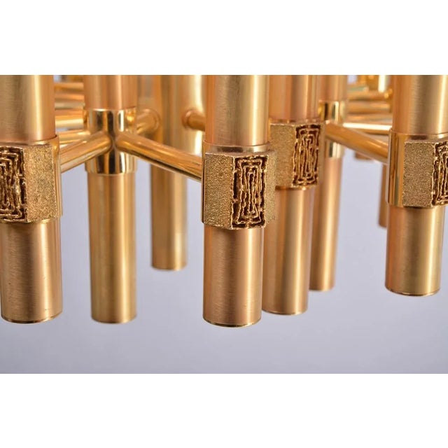 Gold Vintage Sputnik Chandelier by Angelo Brotto for Esperia For Sale - Image 8 of 13