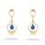 Metal Cleopatra’s Sapphire Tears Gold Earrings, A Pair For Sale - Image 7 of 7