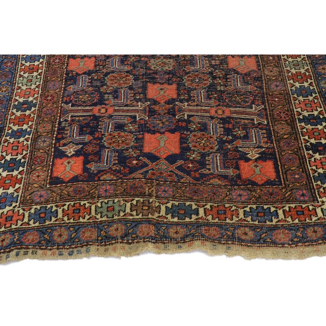 Early 20th Century Persian Bijar Rug, 03'10 X 05'09 For Sale - Image 11 of 12