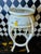 Chinoiserie 1980s Chinoiserie Mother-of-Pearl Inlaid Tall Stool or Side Table With Glass Top, 25" For Sale - Image 3 of 17