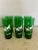 Mid-Century Modern Mid-Century Anchor Hocking Green Glasses & Carrier Set- 9 Pieces For Sale - Image 3 of 6