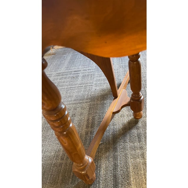 1980s Rectangle Butternut Wood Drop-Leaf Table With Three Leaves (Best Guess on Wood Species) For Sale - Image 4 of 10
