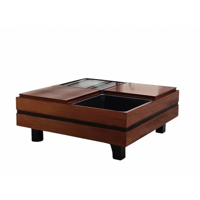 Wood Modular Coffee Table by Carlo Hauner for Forma, Italy, 1960s For Sale - Image 7 of 7