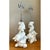 Contemporary Vintage White Plaster Shell Table Lamps - Pair For Sale - Image 3 of 12