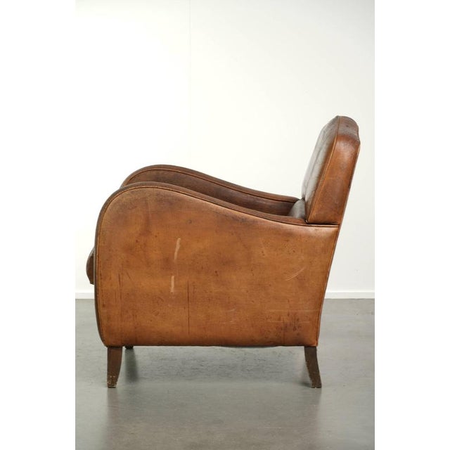 2000 - 2009 Vintage Sheepskin Lounge Chair For Sale - Image 5 of 13