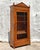 Early 20th Century Vintage Coastal Carved Bamboo Wire Front Armoire For Sale - Image 5 of 11