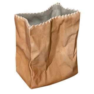 Porcelain Paper Bag Vase by Tapio Wirkkala for Rosenthal, 2000s For Sale