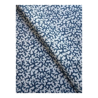 Clarence House Zepal Od Coral - Marine Sku 1381203 Indoor Outdoor Fabric 7 1/2 Yards For Sale
