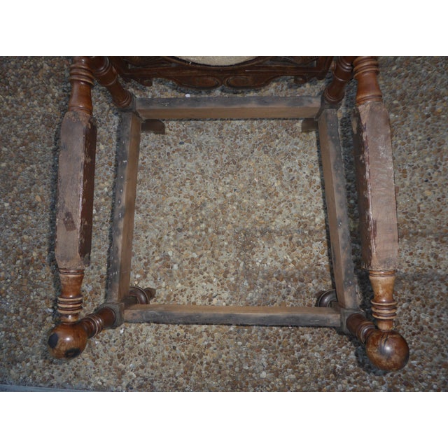 Wood Mid 18th Century Gothic or Westlake High Back Throne Armchair (Frame Only Without Upholstery) For Sale - Image 7 of 8
