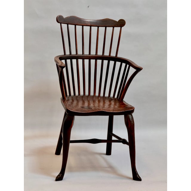 18th Century “Comb Back” English Windsor Armchair For Sale - Image 4 of 12