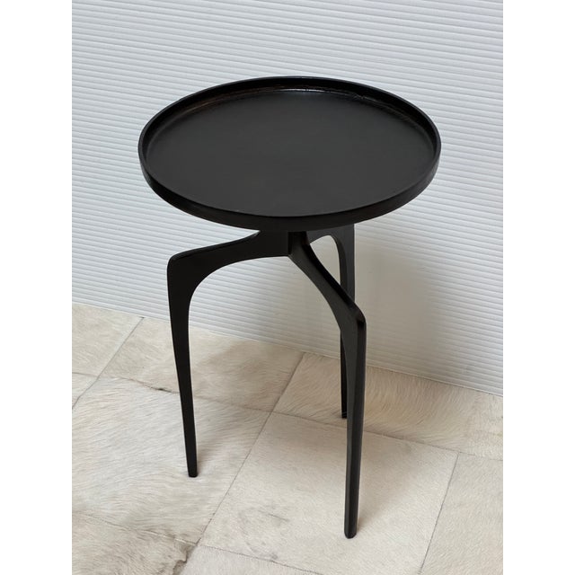 Etta Avenue Leslie End Table, Matte Black For Sale In San Francisco - Image 6 of 12
