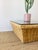 1980s Vintage 1980s Woven Rattan / Reed Square Coffee Table McGuire Style For Sale - Image 5 of 11