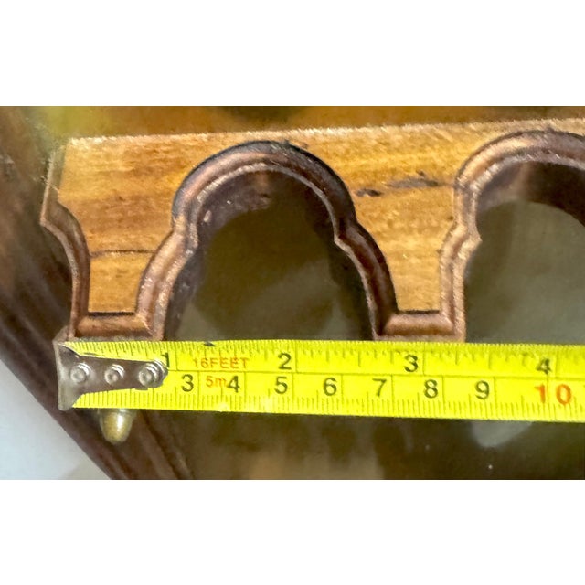 Italian Rustic Neoclassical Hanging Rifle Cabinet Fruitwood and Brass, C. 1950s For Sale - Image 18 of 18