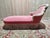 Napoleon III Pink Velvet Chaise Longue For Sale - Image 10 of 10