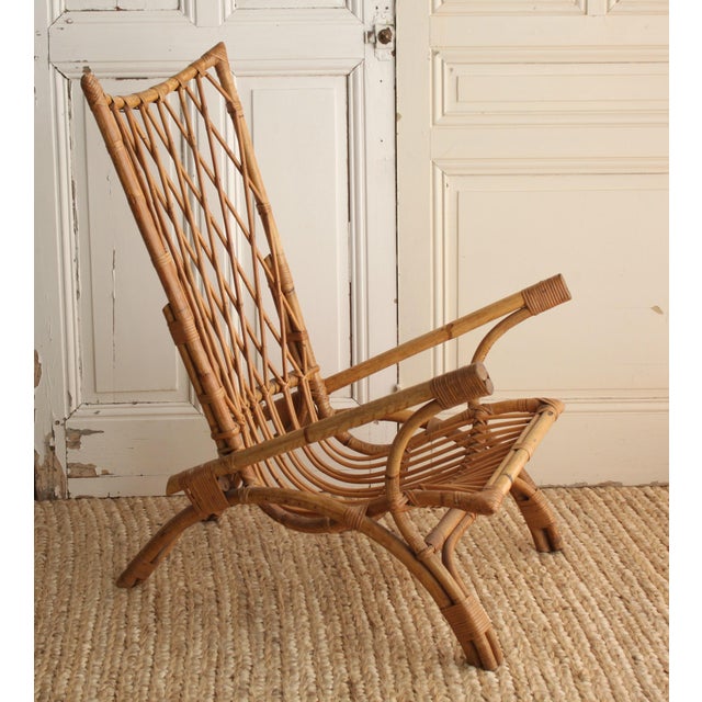Rattan Accent Chair Chairish