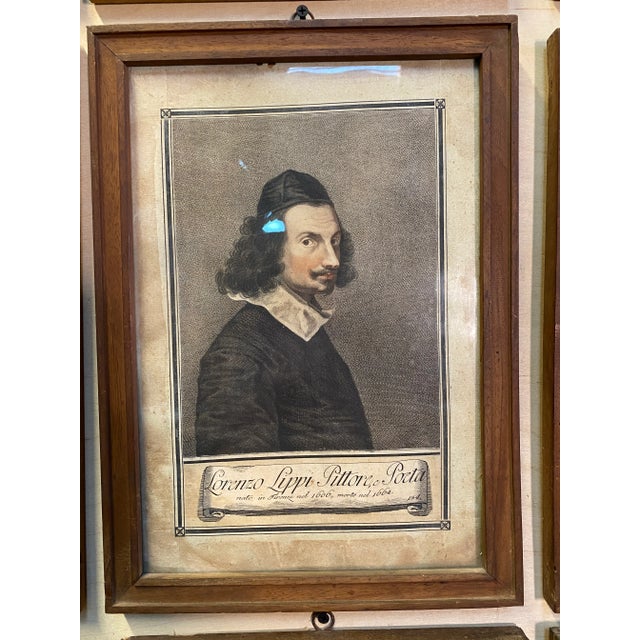 18th Century Carlo Lasinio Hand Coloured Portrait Engravings - Set of 18 For Sale - Image 11 of 12