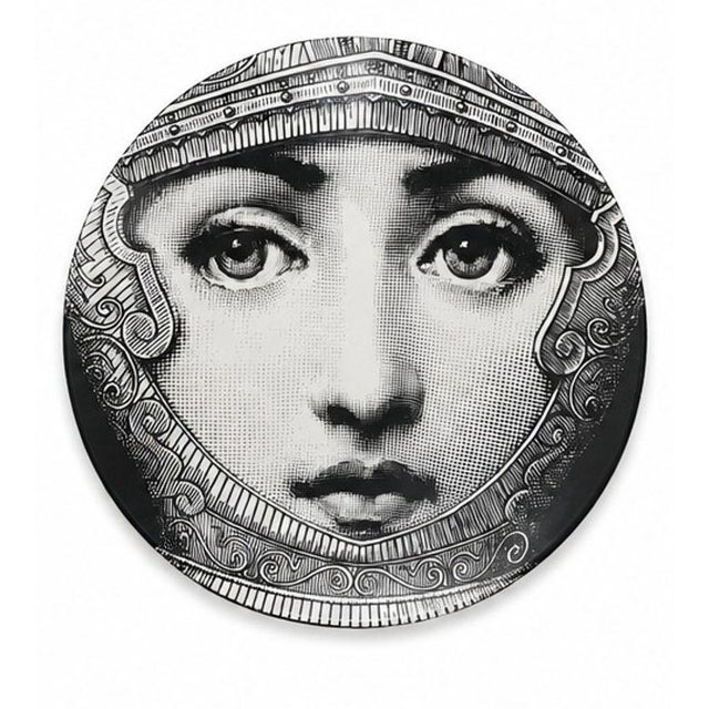 Ceramic Late 20th Century Set of Eight Fornasetti Lina Cavalieri Porcelain Plates For Sale - Image 7 of 13