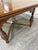 Brown Vintage Old English Tudor Jacobean Revival Style Oak Draw Leaf Dining Table For Sale - Image 8 of 18