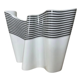 Sculptural Op Art Porcelain Vase Rosenthal Barbara Brenner 1960s For Sale