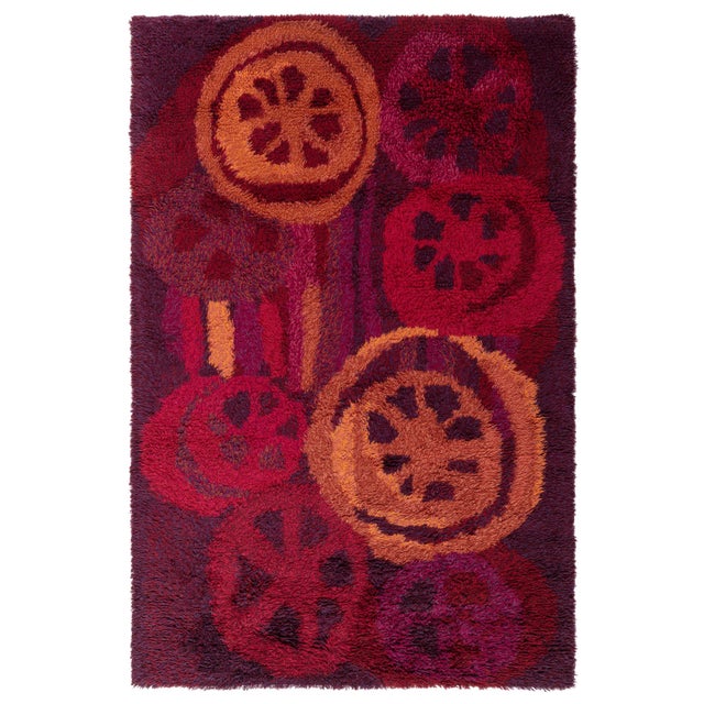 Doris Leslie Blau Vintage Swedish Rya Rug For Sale